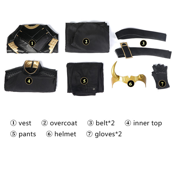 Cosplay Costume Crown Outfit Customized size Loki season 1 Sylvie Female Variant Loki