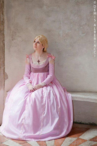 From the borgias renaissance pink dress Lucrezia Borgia