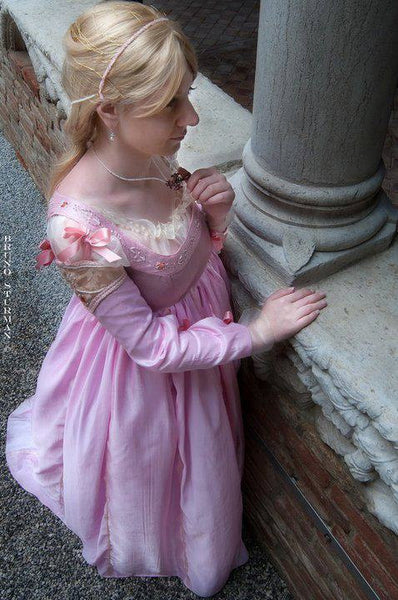 From the borgias renaissance pink dress Lucrezia Borgia