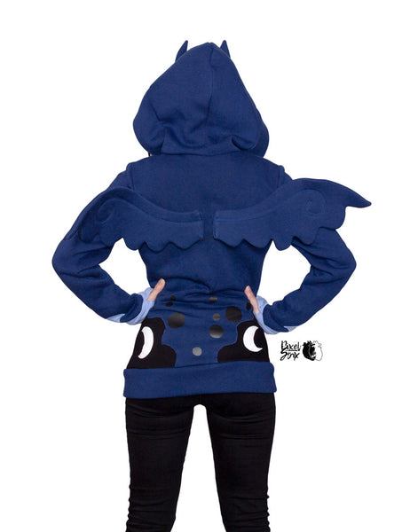 Male of Female pony brony cosplay Luna hoodie