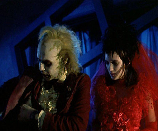 Red Beetlejuice Lydia wedding dress