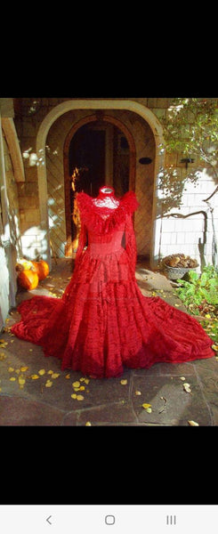 Red Beetlejuice Lydia wedding dress
