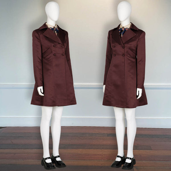 Halloween Outfit M3gan Killer Doll Megan Cosplay Coat Dress Costume