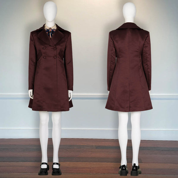 Halloween Outfit M3gan Killer Doll Megan Cosplay Coat Dress Costume