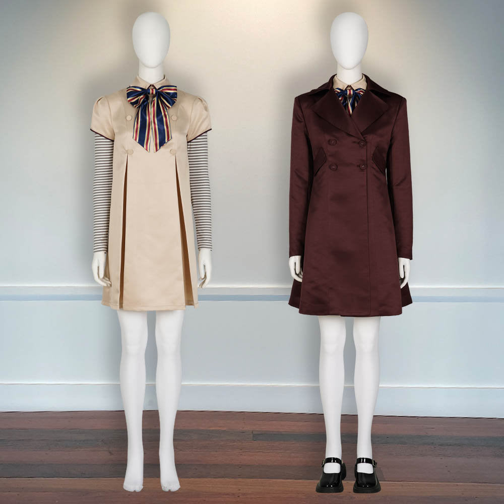 Halloween Outfit M3gan Killer Doll Megan Cosplay Coat Dress Costume