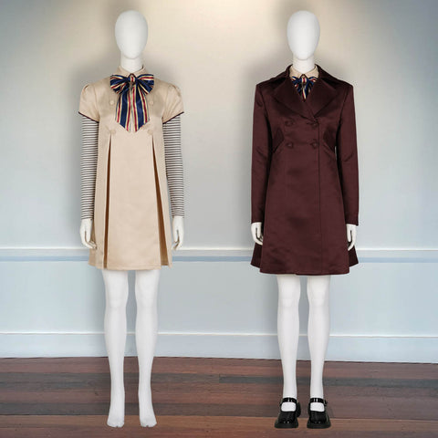 Halloween Outfit M3gan Killer Doll Megan Cosplay Coat Dress Costume