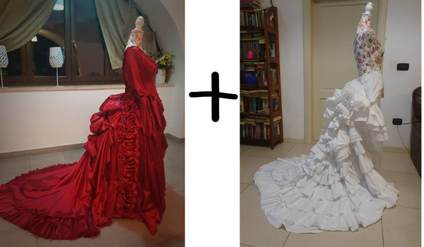 Bram Stoker Dracula Petticoat Dress Aesthetic Delightful Romantic Tailor Made Dress MINA MURRAY DRESS Victorian Ball Dress