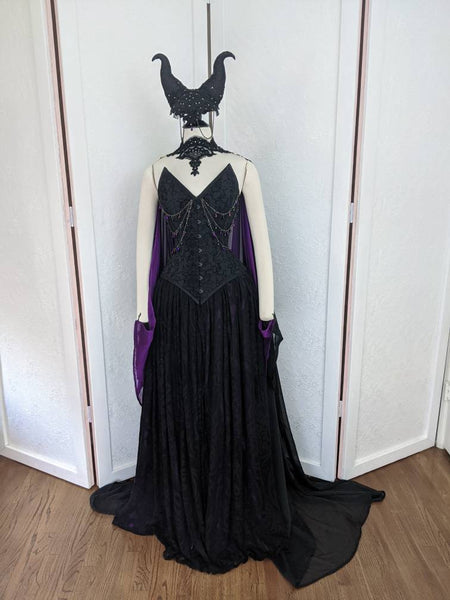 Maleficent Costume Cosplay Corset Adult SAMPLE SALE