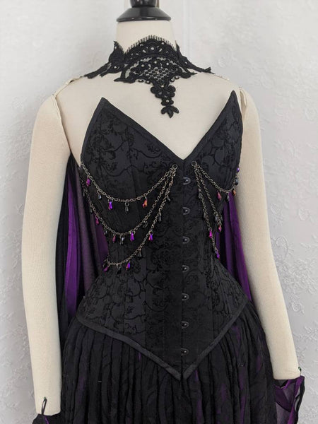 Maleficent Costume Cosplay Corset Adult SAMPLE SALE