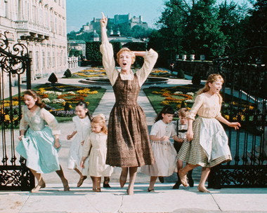 From the Sound of Music Maria's Brown DoReMi Dress