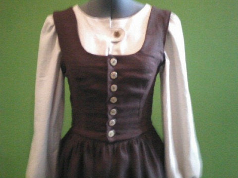 From the Sound of Music Maria's Brown DoReMi Dress