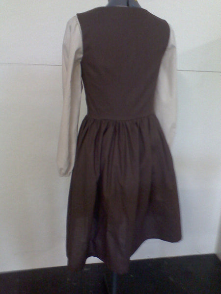 From the Sound of Music Maria's Brown DoReMi Dress