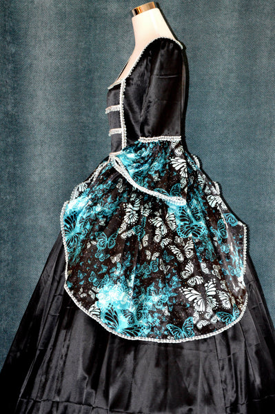 Handmade woman Carnival dress Steampunk Goth Rococo movie dress Vampire READY TO SHIP Marie Antoinette Costume