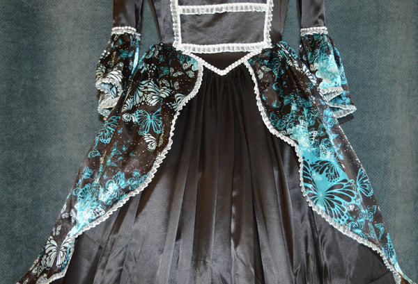 Handmade woman Carnival dress Steampunk Goth Rococo movie dress Vampire READY TO SHIP Marie Antoinette Costume