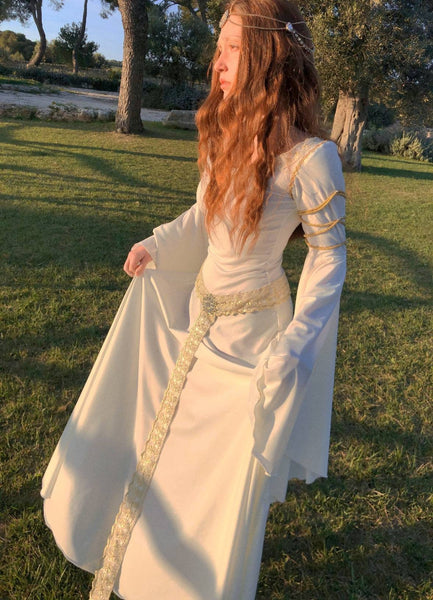 EOWYN DRESS RENAISSANCE Dress Medieval Dress Elven Dress Lord Of The Rings Celtic Dress Replica Handmade Tailor Made Elegant Dress