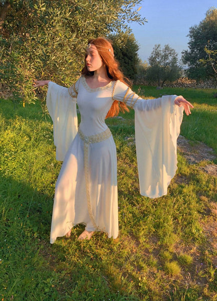 EOWYN DRESS RENAISSANCE Dress Medieval Dress Elven Dress Lord Of The Rings Celtic Dress Replica Handmade Tailor Made Elegant Dress
