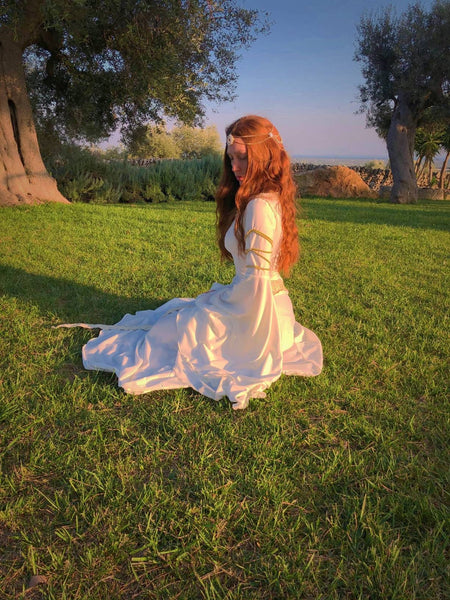 EOWYN DRESS RENAISSANCE Dress Medieval Dress Elven Dress Lord Of The Rings Celtic Dress Replica Handmade Tailor Made Elegant Dress