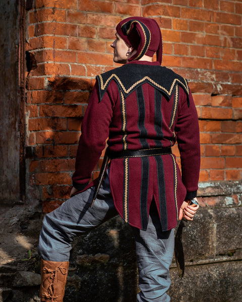 Fantasy Carnival clothing Jester LARP Skyrim Cicero Cosplay Medieval Clown Medieval Jester Costume Evil Joker Outfit