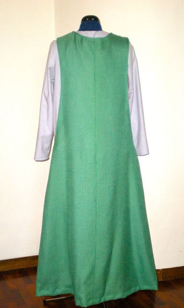 Medieval Costume handmade dress Middle Ages parade movie theatre Medieval tunic made to order dress Sideless surcoat