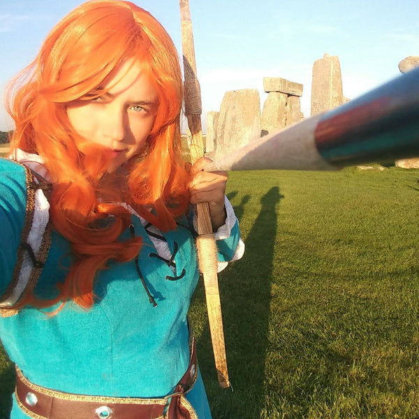 Cosplay or Costume Adult Merida Inspired Medevial Dress