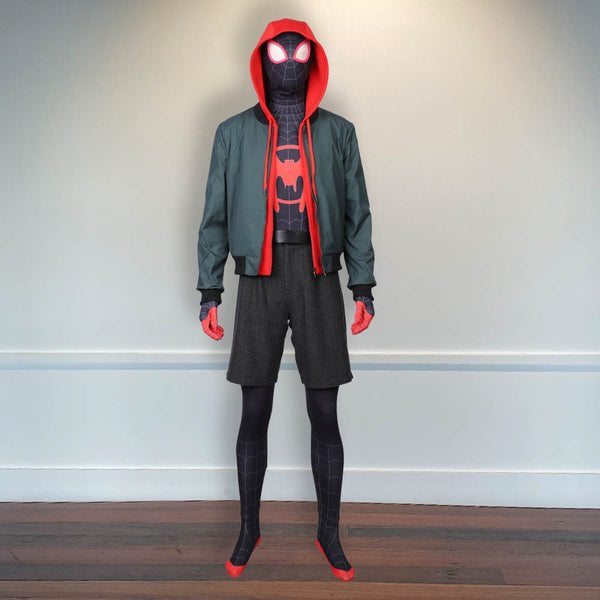 Jumpsuit Spider Man Halloween Outfit Miles Morales Cosplay Spider-Man Into the Spider Verse Costume