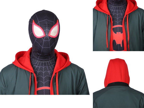 Jumpsuit Spider Man Halloween Outfit Miles Morales Cosplay Spider-Man Into the Spider Verse Costume