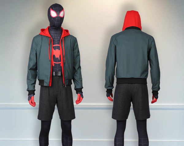 Jumpsuit Spider Man Halloween Outfit Miles Morales Cosplay Spider-Man Into the Spider Verse Costume