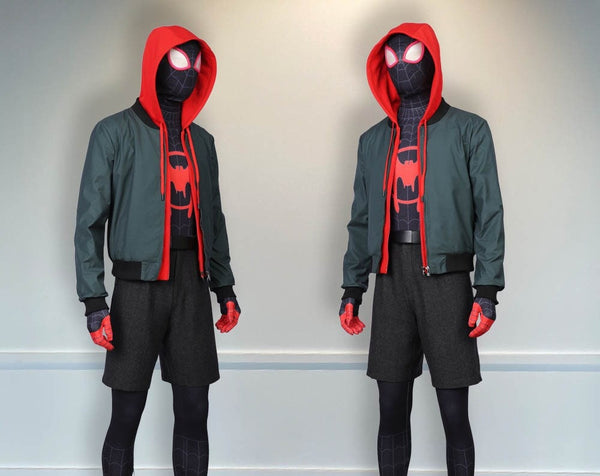 Jumpsuit Spider Man Halloween Outfit Miles Morales Cosplay Spider-Man Into the Spider Verse Costume