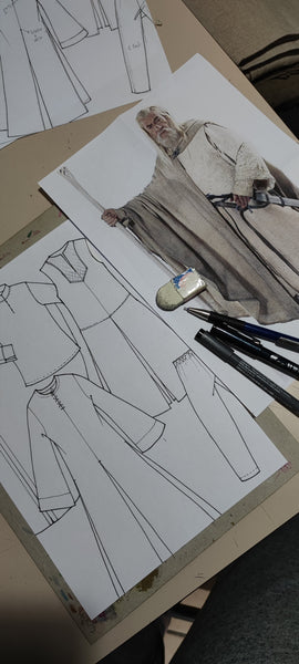 Mithrandir costume set 7 pcs MADE TO ORDER Gandalf the white