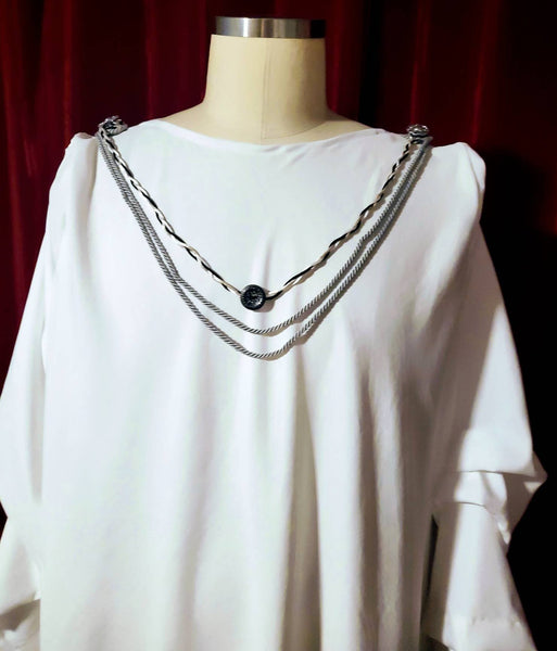 Rogue one Star Wars Mon Mothma costume READY to SHIP white outer tunic