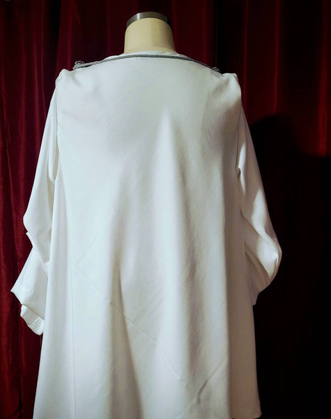 Rogue one Star Wars Mon Mothma costume READY to SHIP white outer tunic