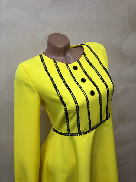 Spring dress Yellow Bridesmaid dress Party dress Long Sleeve dress Morton salt girl dress Halloween dress Yellow dress kids women dress