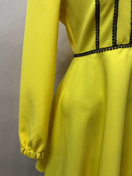 Spring dress Yellow Bridesmaid dress Party dress Long Sleeve dress Morton salt girl dress Halloween dress Yellow dress kids women dress
