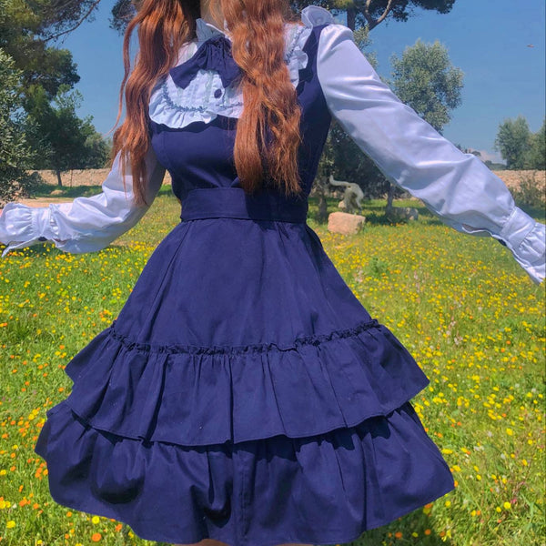 Tailor 0made cottagecore victorian sweet lolita dress Mrs Liddell dress