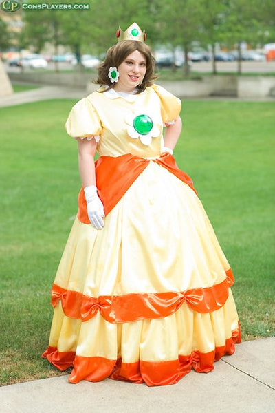 Cosplay Costume Custom Made Nintendo Princess Daisy