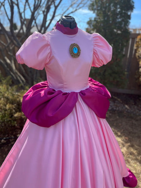 Peach Cosplay Costume-Nintendo Princess