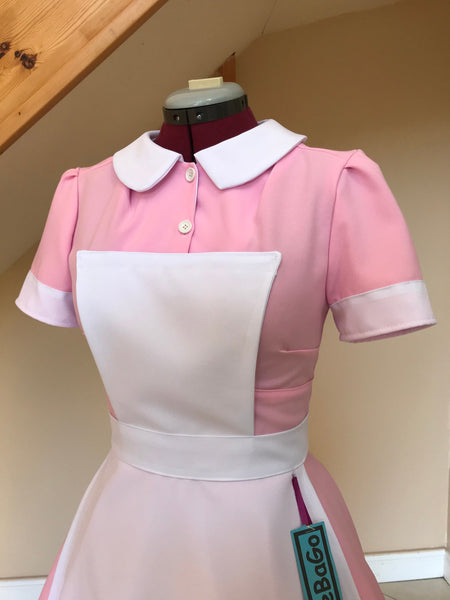 Nurse costume, Maid Costume pink cosplay dress