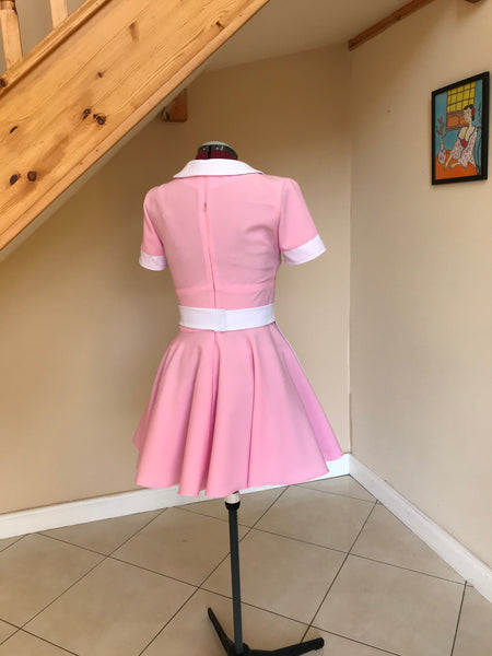 Nurse costume, Maid Costume pink cosplay dress