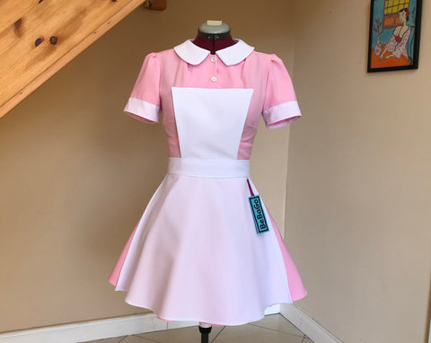 Nurse costume, Maid Costume pink cosplay dress