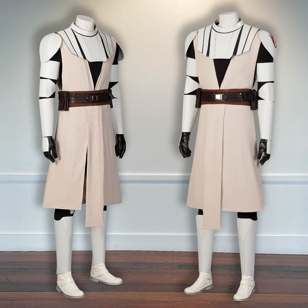Star Wars The Clone Wars Halloween Outfit Obi Wan Kenobi Armor Costume Cosplay Outfit