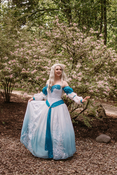 Odette Swan Princess Dress Costume Cosplay Corset Adult Women SAMPLE SALE