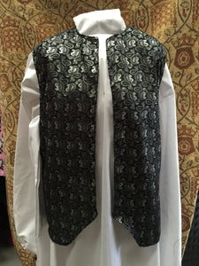 Waistcoat black and silver Outlander inspired