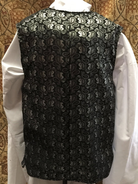 Waistcoat black and silver Outlander inspired