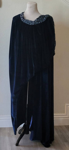 Maternity Pregnant Jedi Star Wars Anakin Skywalker Padme Amidala Navy blue linen dress inspiration Costume made to order dress