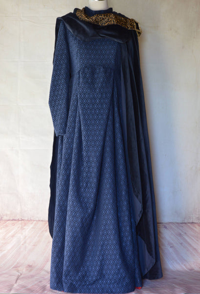 Maternity Pregnant Jedi Star Wars Anakin Skywalker Padme Amidala Navy blue linen dress inspiration Costume made to order dress