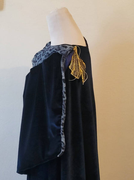 Maternity Pregnant Jedi Star Wars Anakin Skywalker Padme Amidala Navy blue linen dress inspiration Costume made to order dress