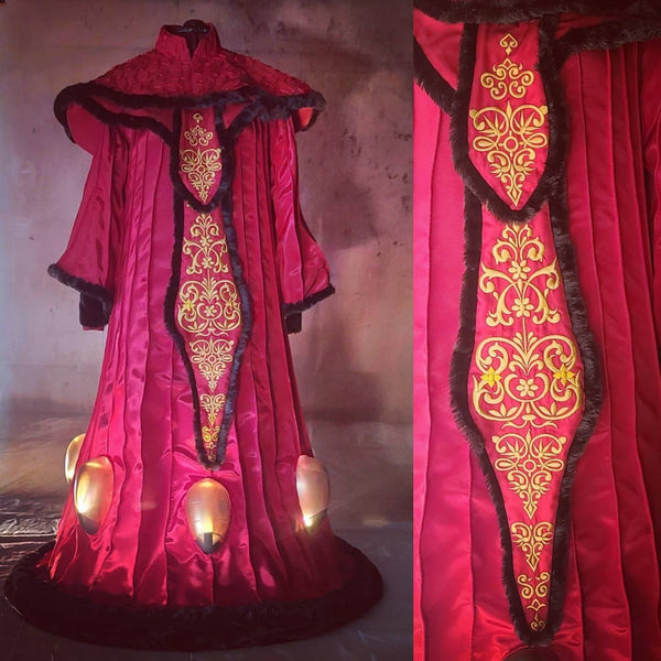Star Wars Padme senator Amidala the phantom menace Padme amidala dress Queen Amidala red invasion cosplay