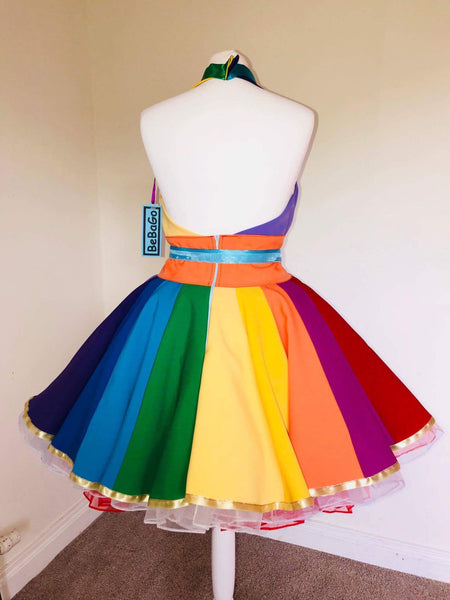 LGBT parade dress Rainbow dress Party Dress, Sunday Dress