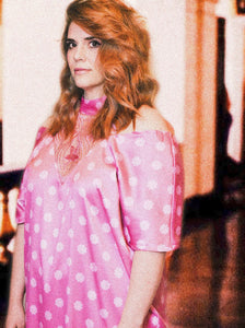 Andie's Dress Moviе Dress Cosplay Costume 80's Dress Pink Dotted Dress Pretty in Pink Dress Cosplay Dress Pretty in Pink