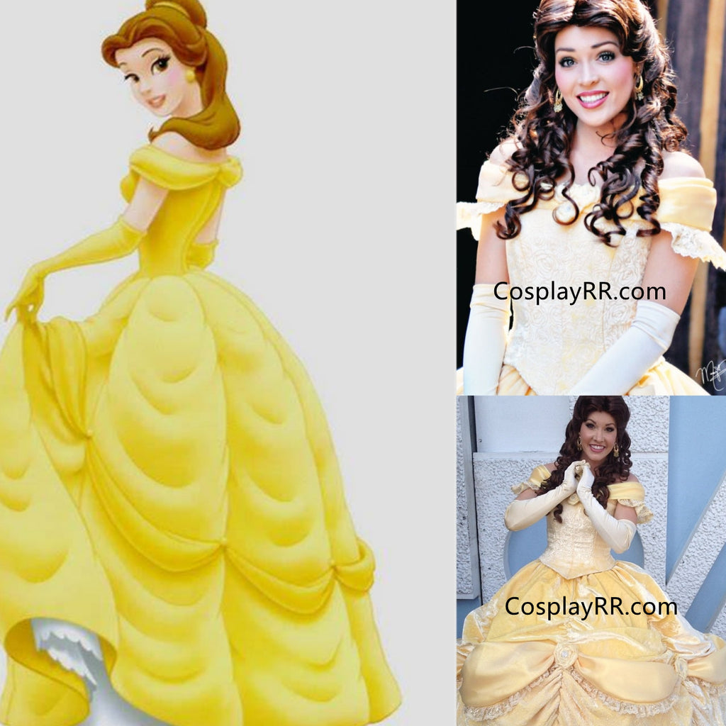 belle dress for women Mini Pink Corset The gold satin dress features an off Princess Belle Costume Belle Dress